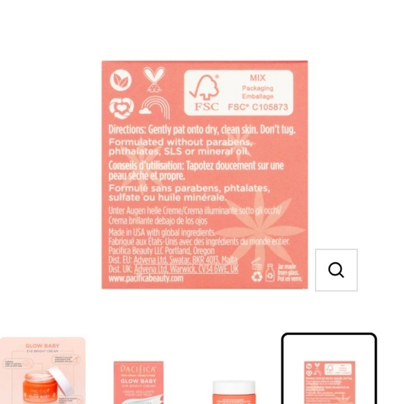 Nwt Pacifica Glow Baby eye bright cream 100% vegan-cruelty-free🐰 - Picture 9 of 15